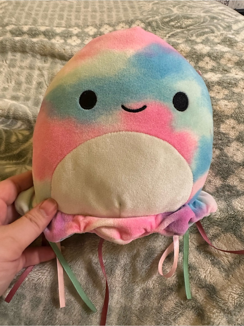 Squishmallow Janet Plush Rainbow Jellyfish Soft Toy - Pastel Multicolor